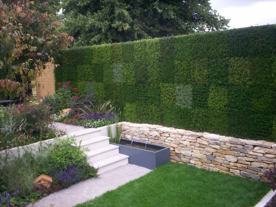 Озеленение вдоль забора