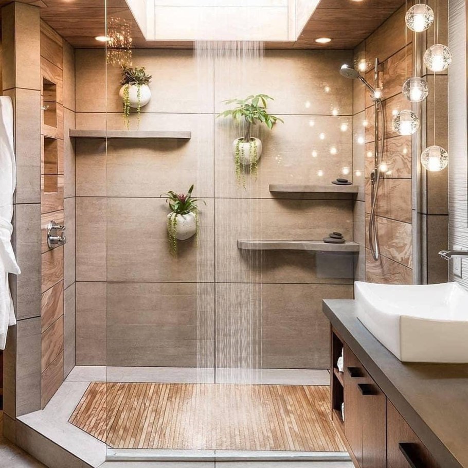 Стильная душевая комната