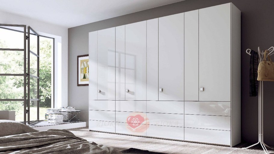 Шкаф белый глянец Ангстрем