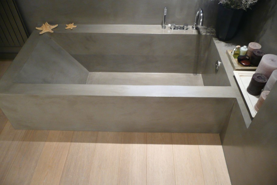 Ванная бетонная чаша