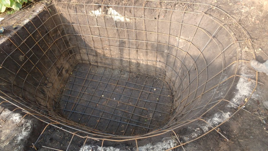 Водоем из бетона