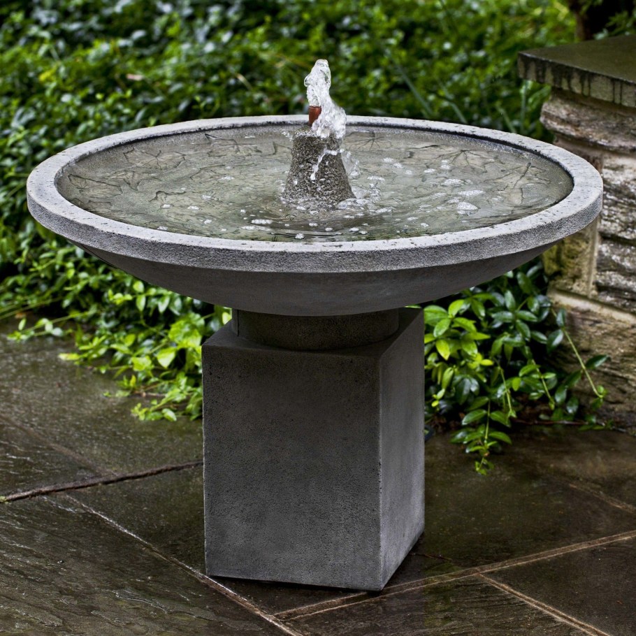 Каменные фонтаны чаши для сада