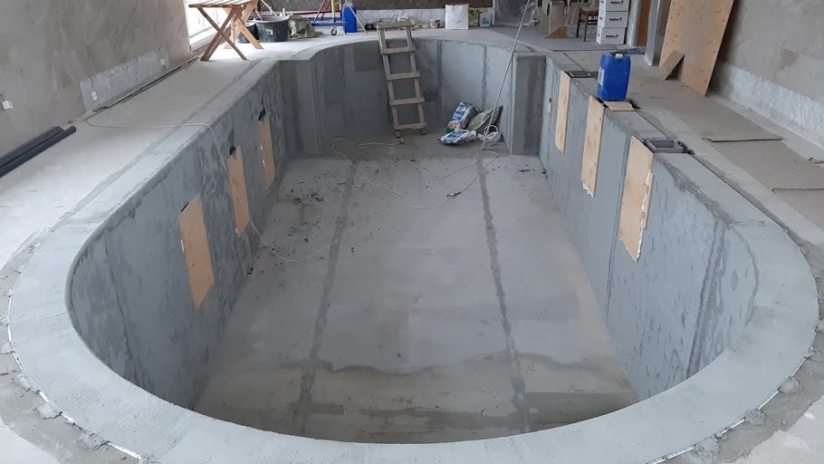 Чаша для бассейна из несъемной опалубки