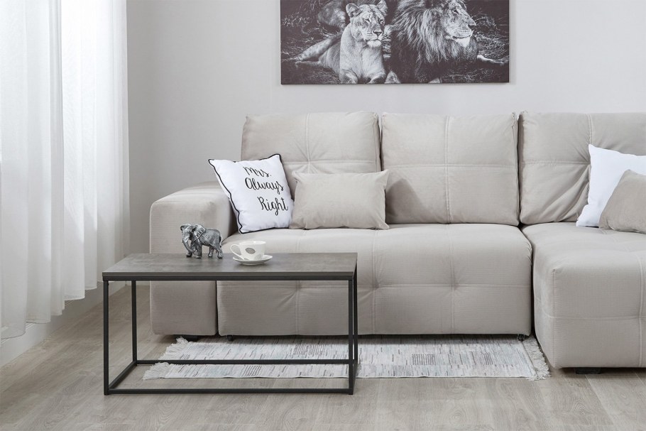 Диван угловой серый хофф