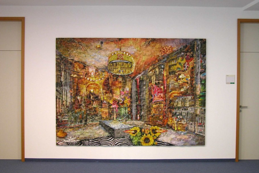 Картины из пазлов в интерьере