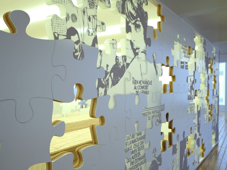 Декоративные пазлы на стену