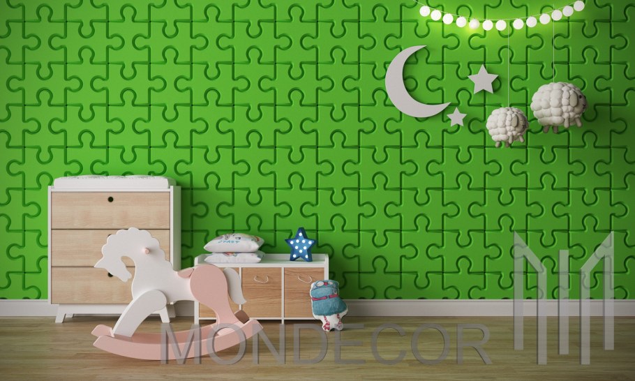 Пазлы на стене