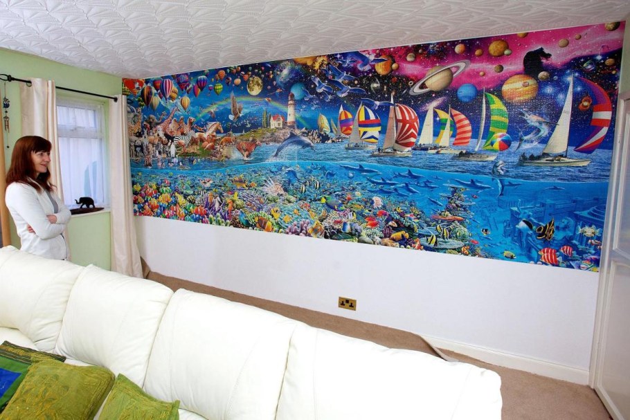 Пазлы в интерьере