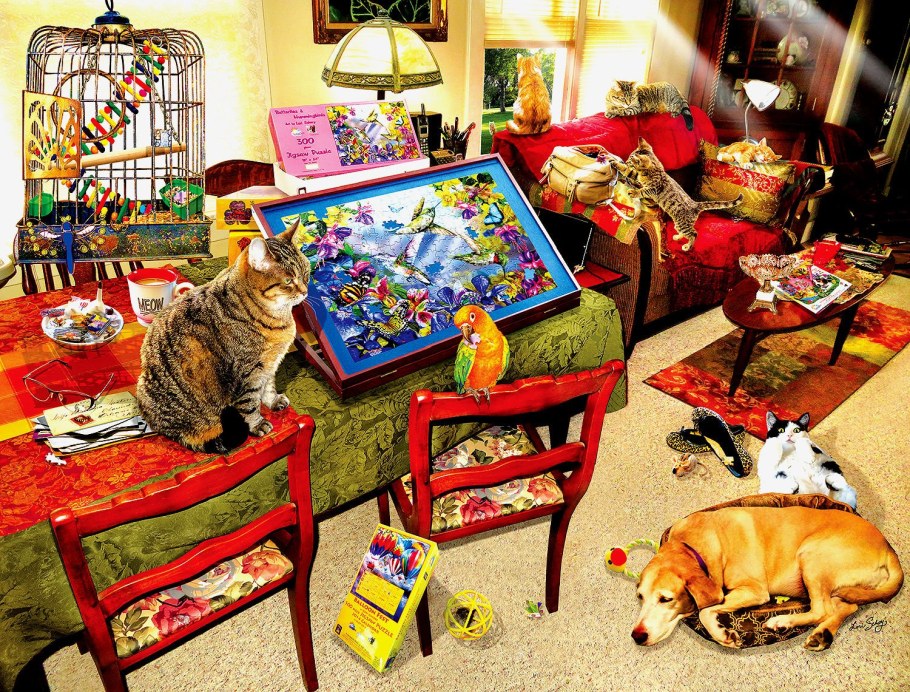 Пазлы в интерьере