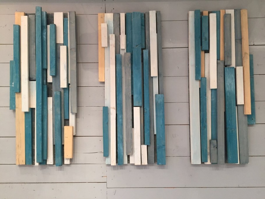 Деревянные рейки цветные