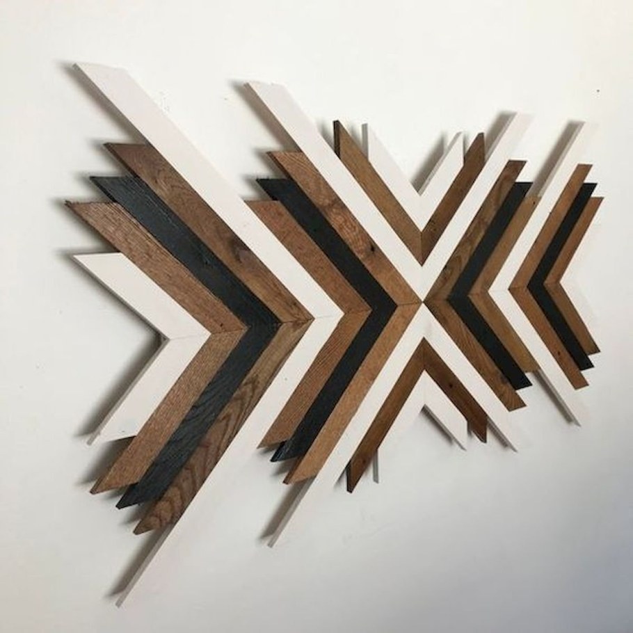 Панно из деревянных реек на стену