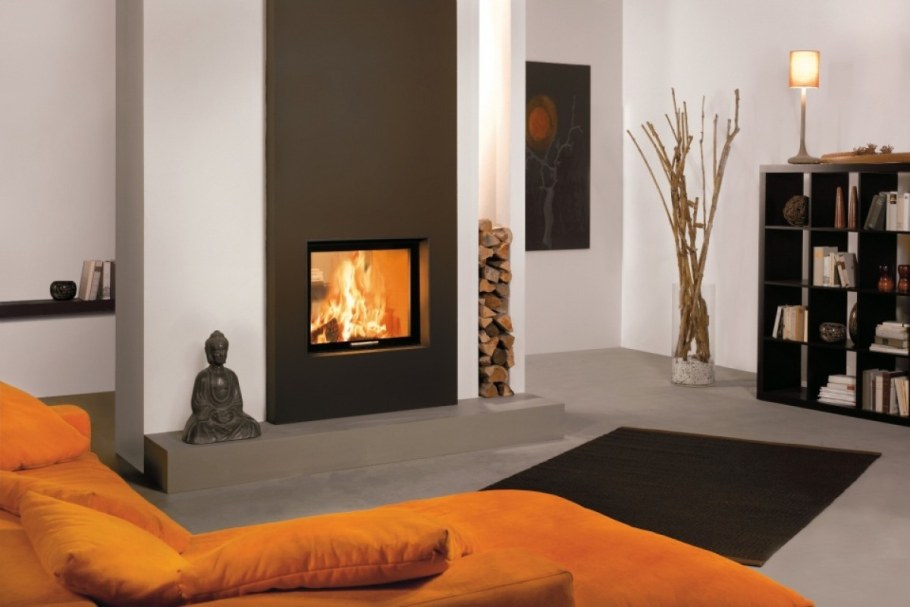 Камин в современном интерьере