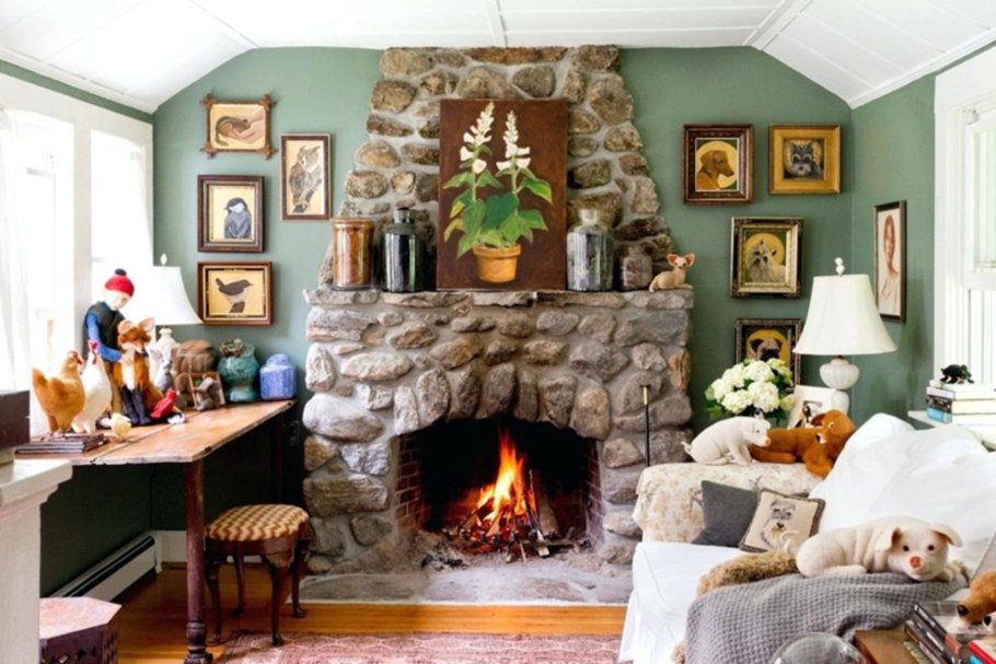 Камин в интерьере