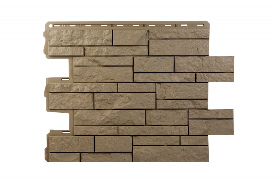 Панель фасадная Альта профиль Шотландия 796х591 мм кремовый