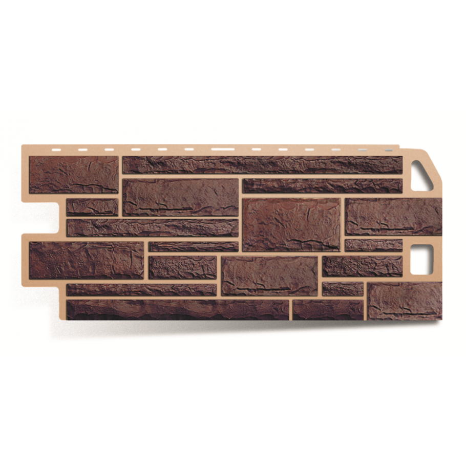 Фасадная панель (камень жженый) Альта-профиль 1140х480х23мм 0.46м2