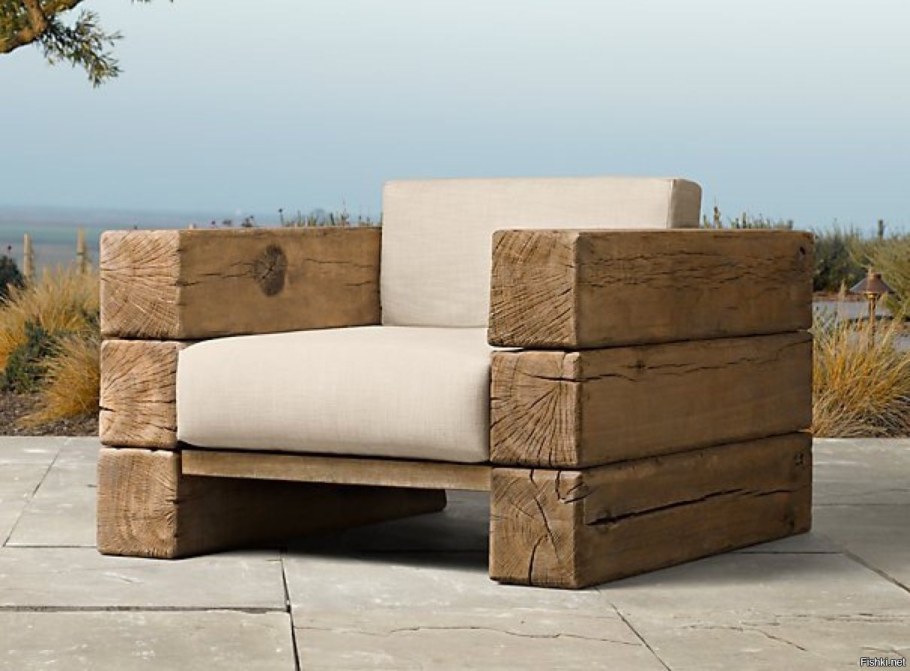 Садовая мебель из бруса 150х150