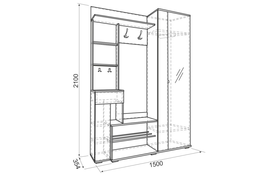 Прихожая Mebelson Грация