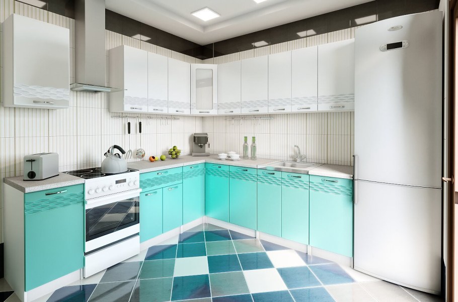 Кухня Аквамарин глянец