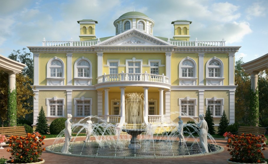 Резиденция особняк усадьба в классическом стиле