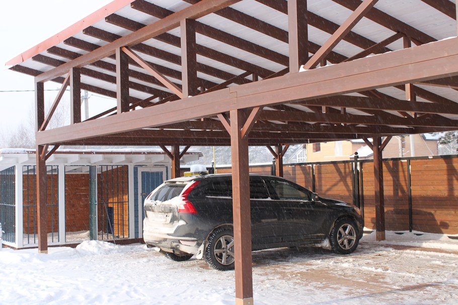 Односкатный навес 8500*6500