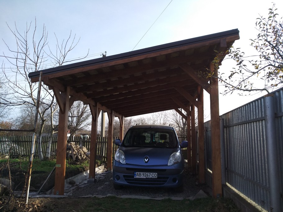 Односкатный навес 8500*6500