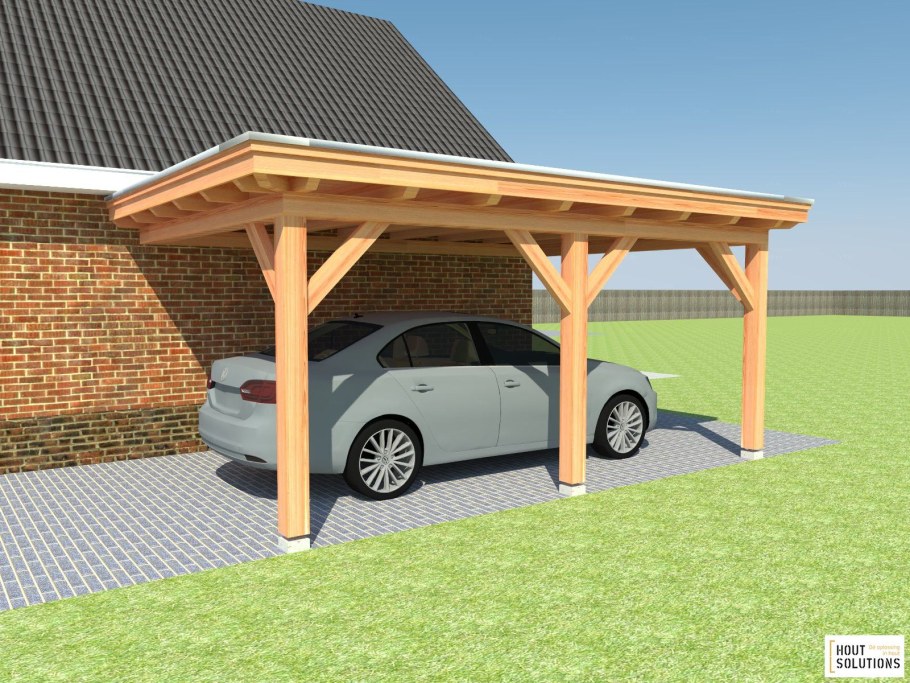 Односкатный навес 8500*6500