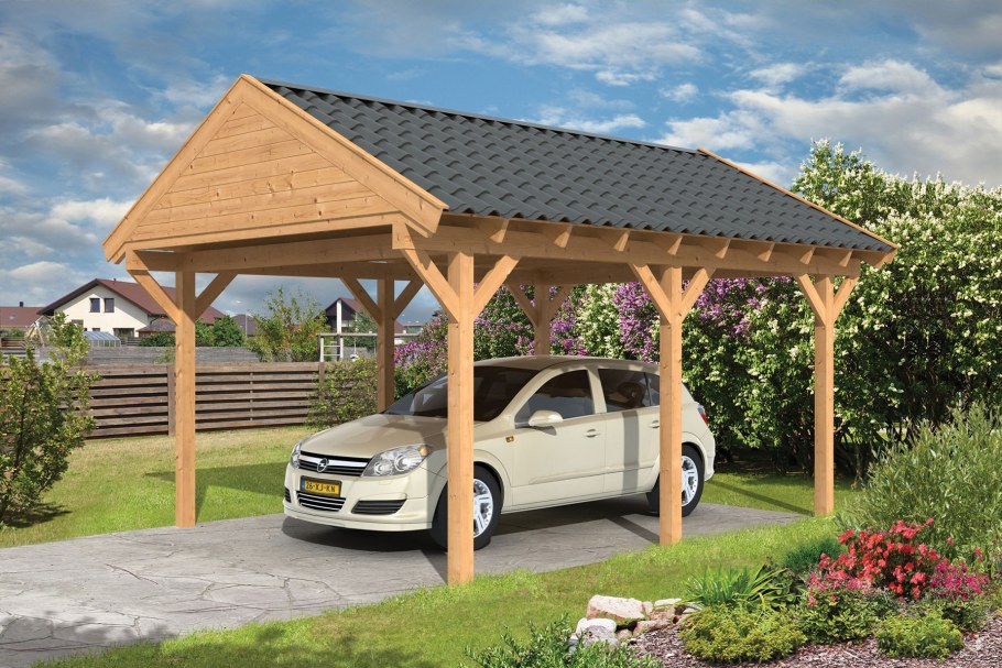 Деревянный автонавес 6х6 Пушкин