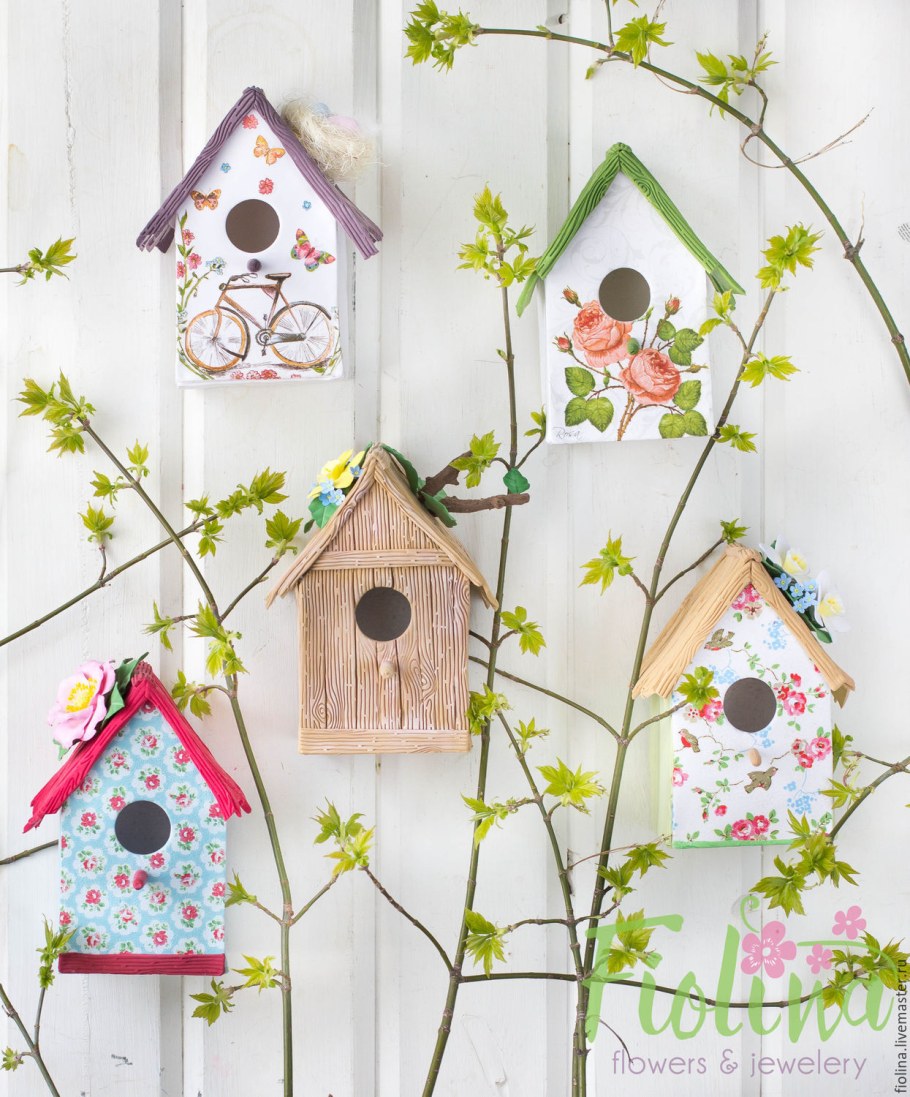 Весенний декор скворечника