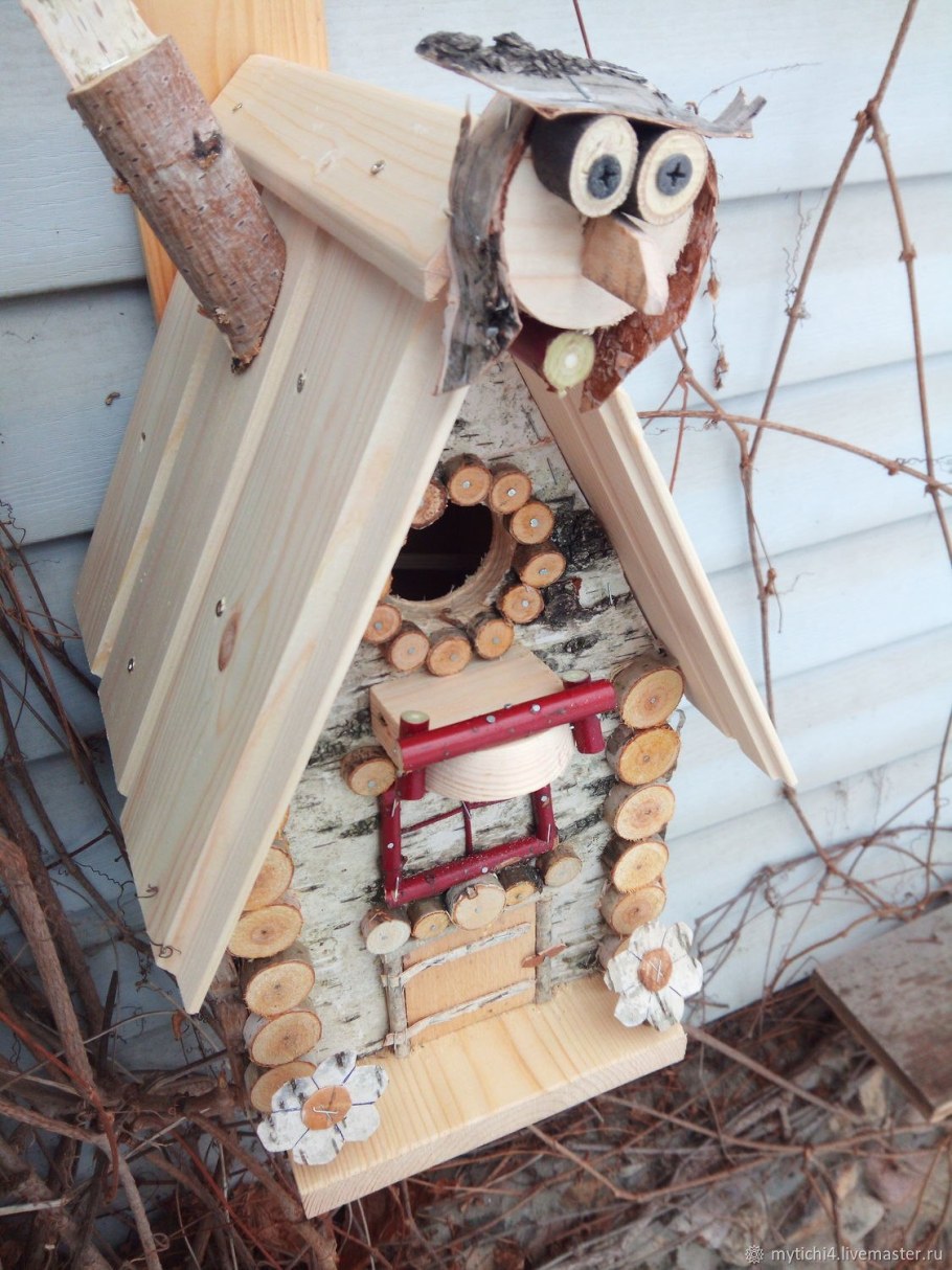 Скворечник с кормушкой
