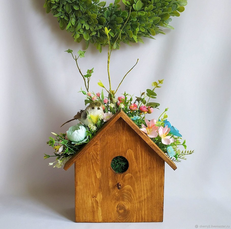 Декоративные скворечники для сада