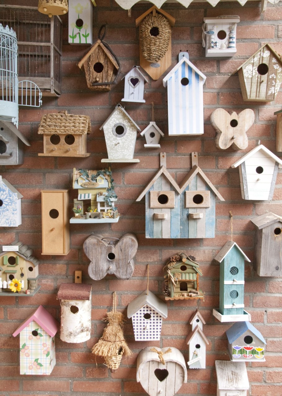 Декоративные скворечники в интерьере