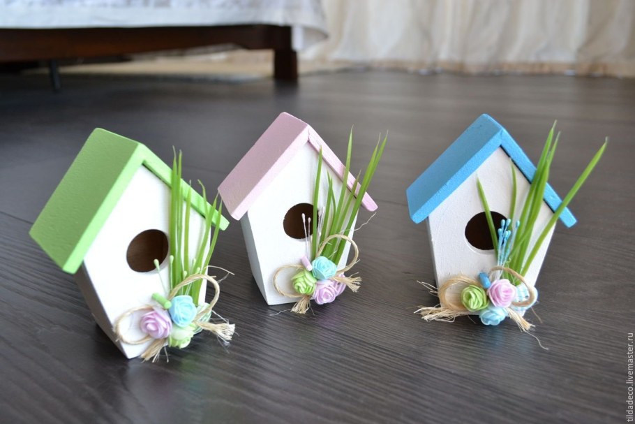 Весенний декор скворечника