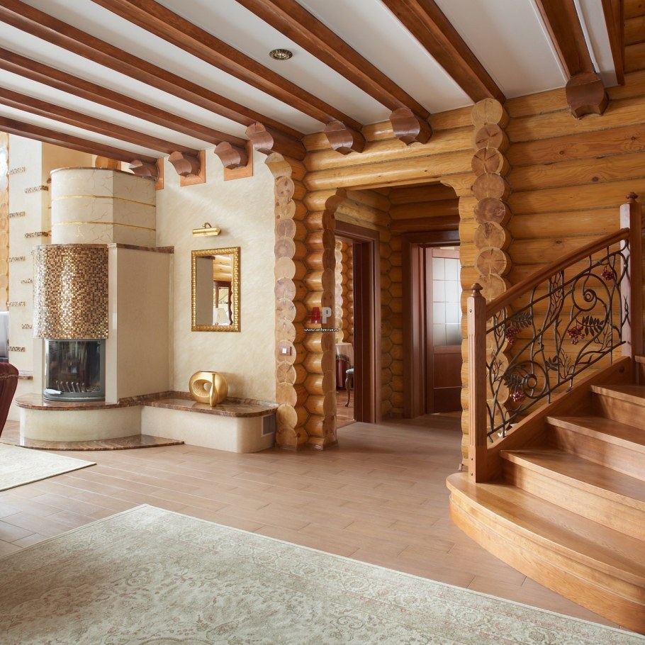 Дом из оцилиндрованного бревна Honka