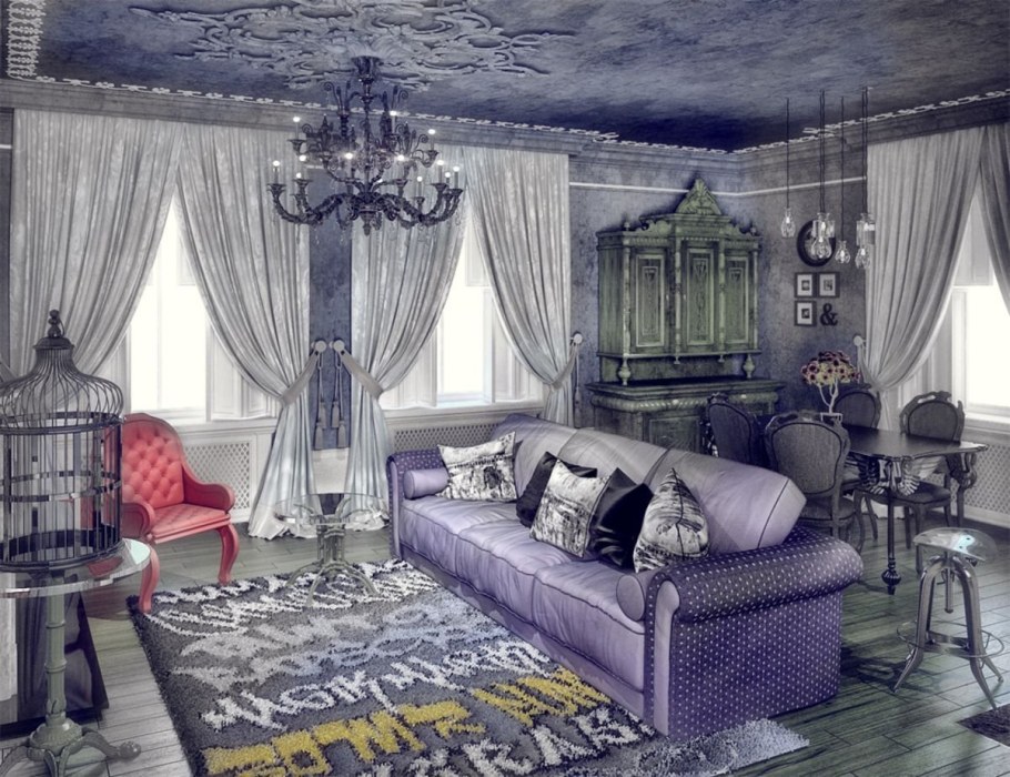 Квартира в стиле декаданс