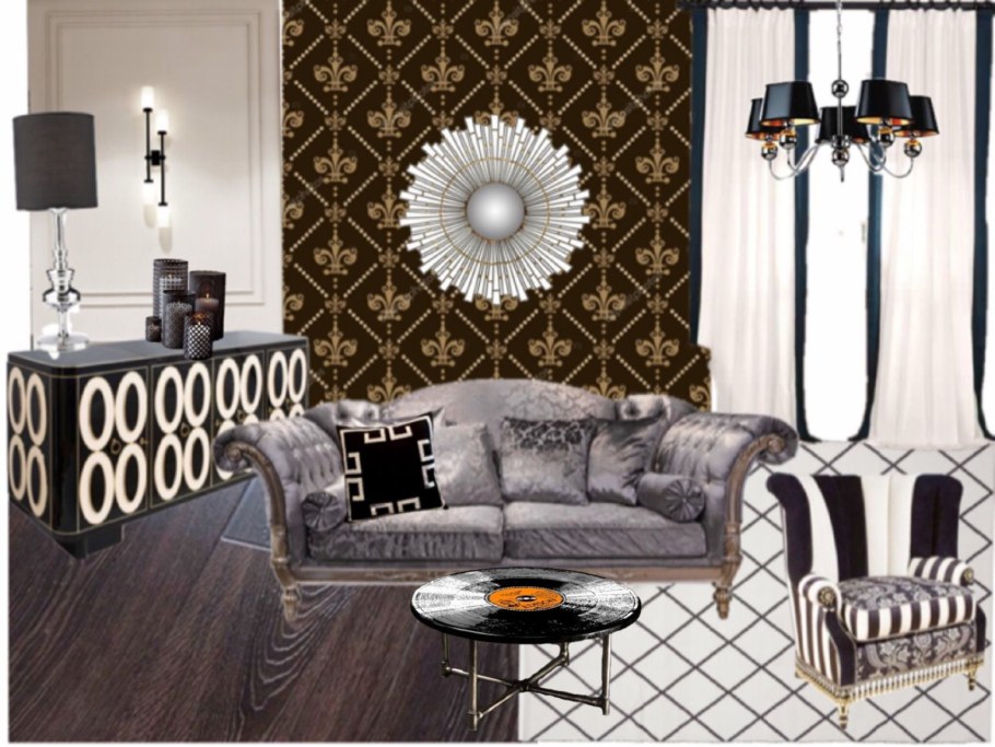 Картины в стиле арт деко цветы