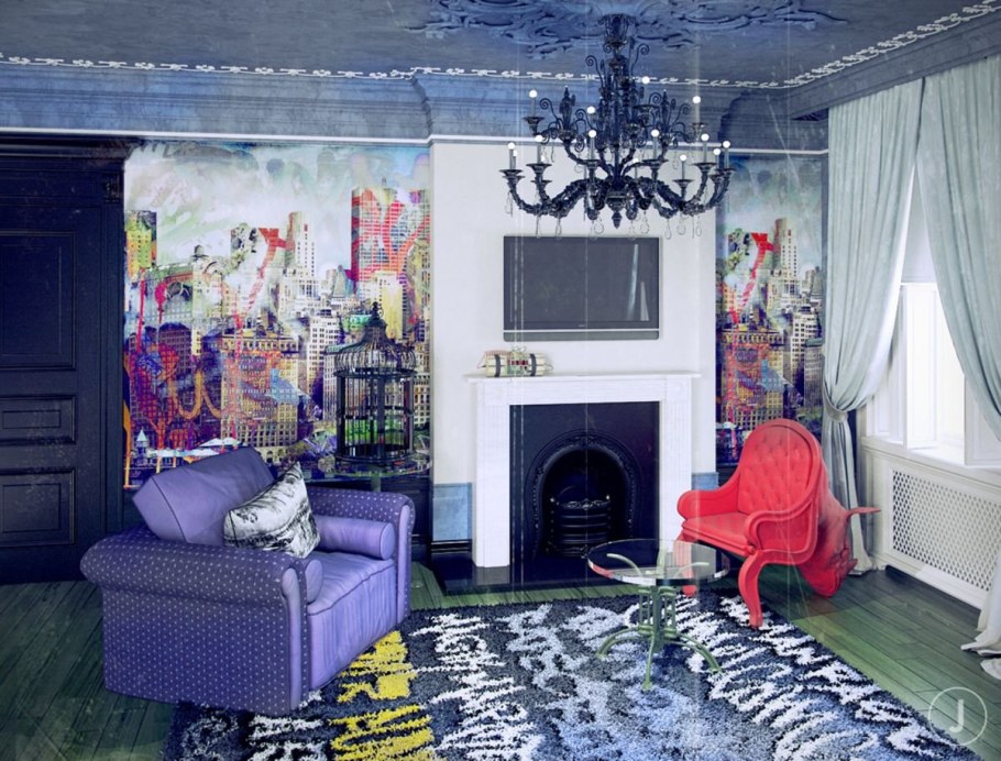 Декадентский стиль в интерьере