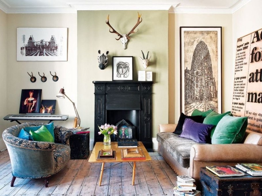 Гостиная в стиле Эклектика