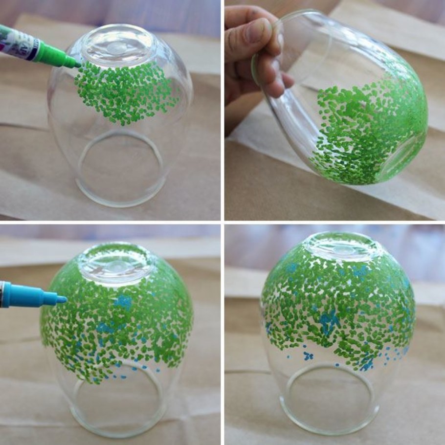 Стеклянные шарики для декора