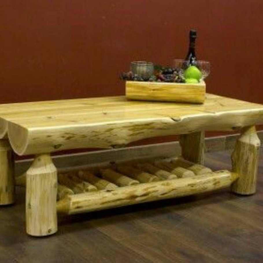 Стол из бревна