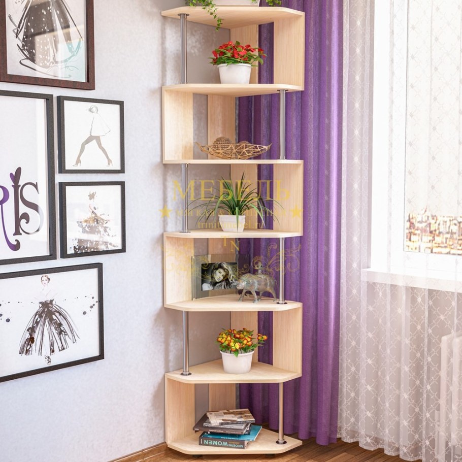 Стеллаж угловой пирамида СПУ-3