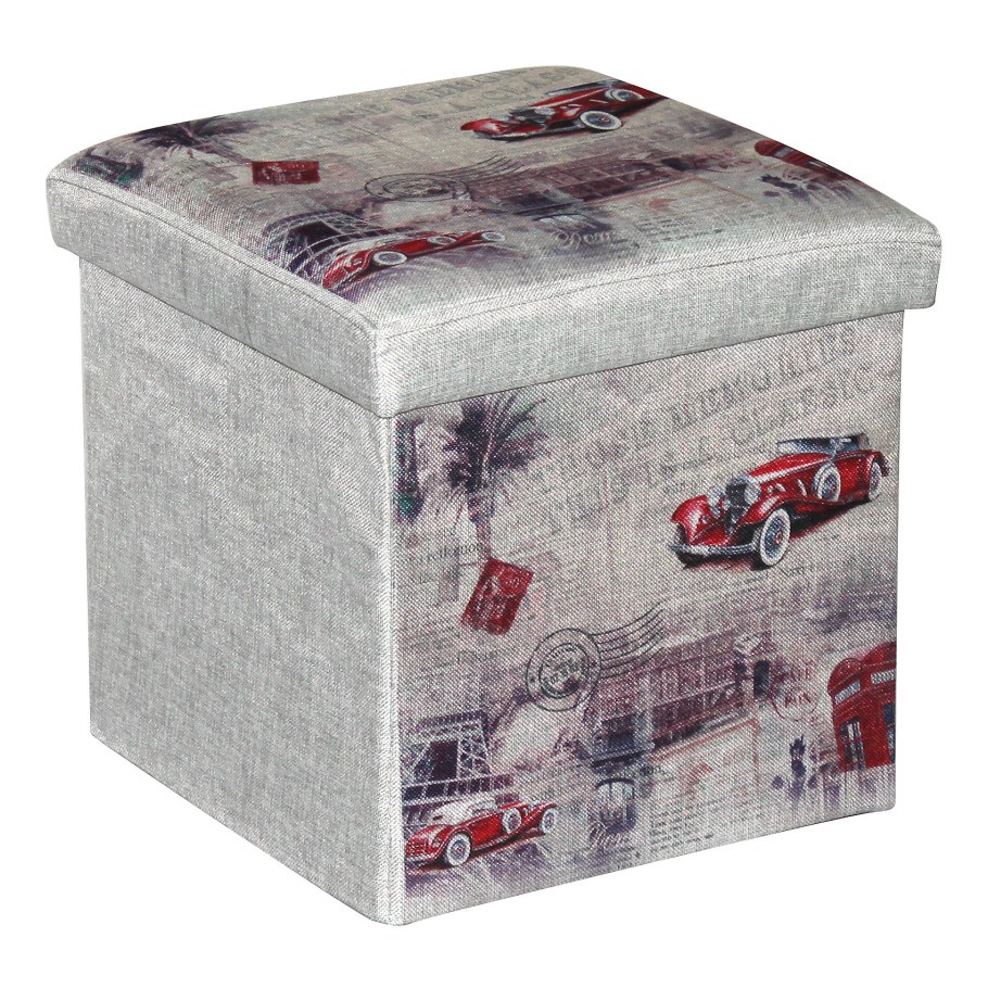 Коробка-пуфик рыжий кот SS-07-1 (312414)