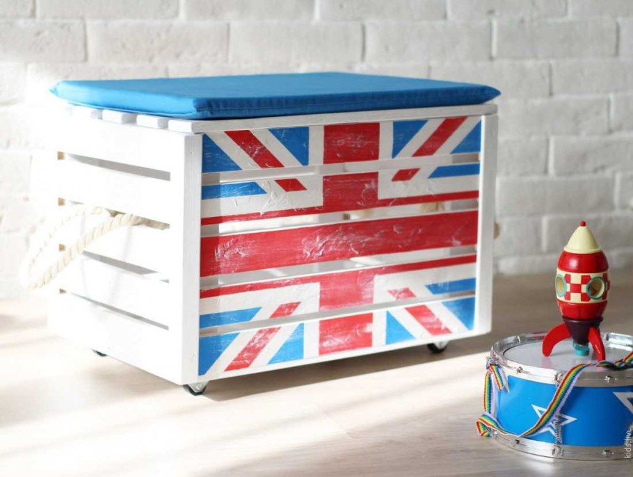 Пуф детский ящик для игрушек