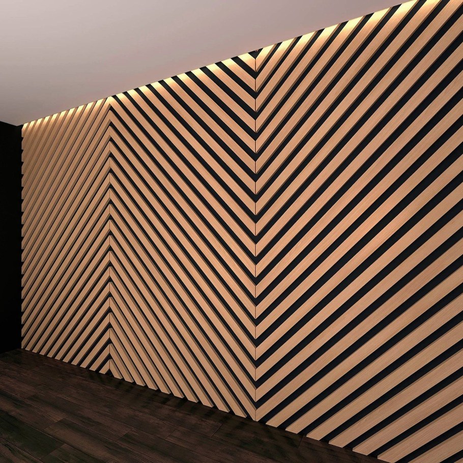 Стеновые панели из реек