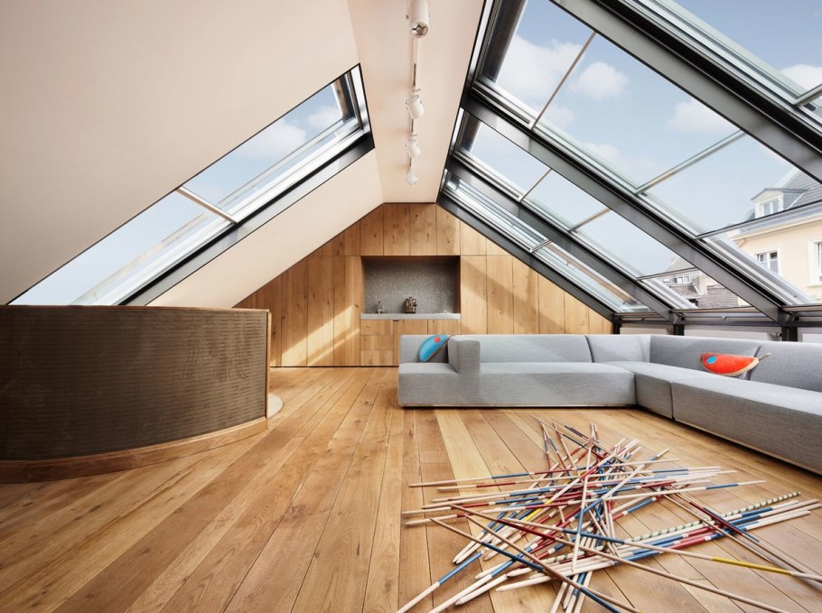 Стеклянная крыша в частном доме