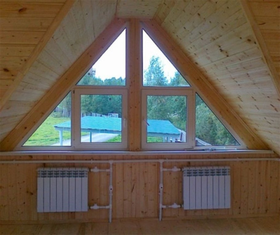 Окна на мансардном этаже