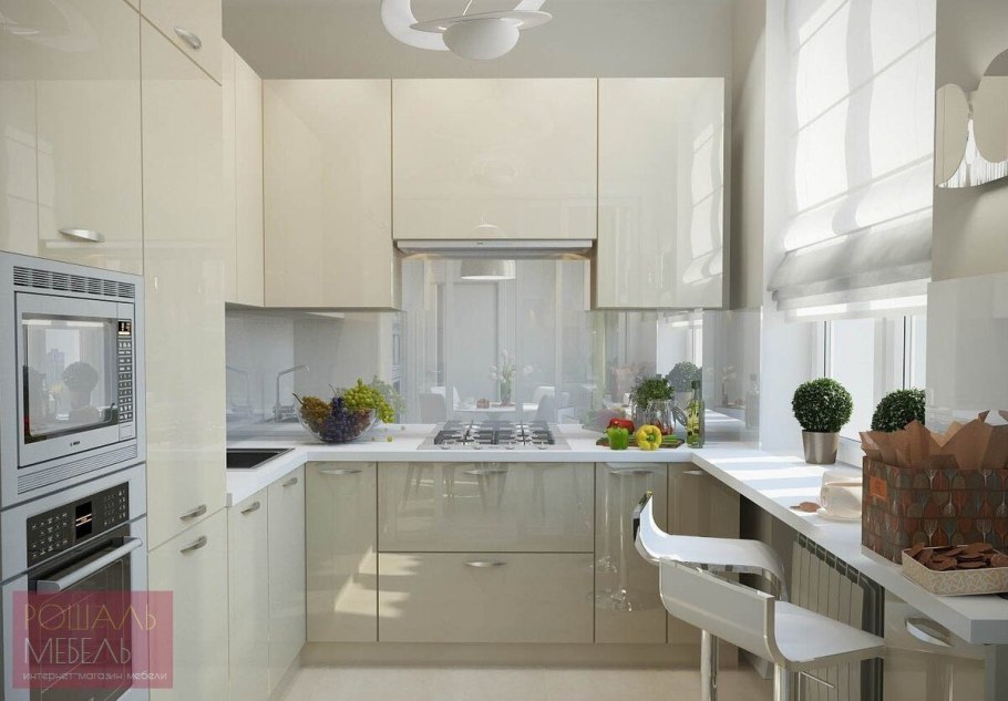 Маленькие светлые кухни
