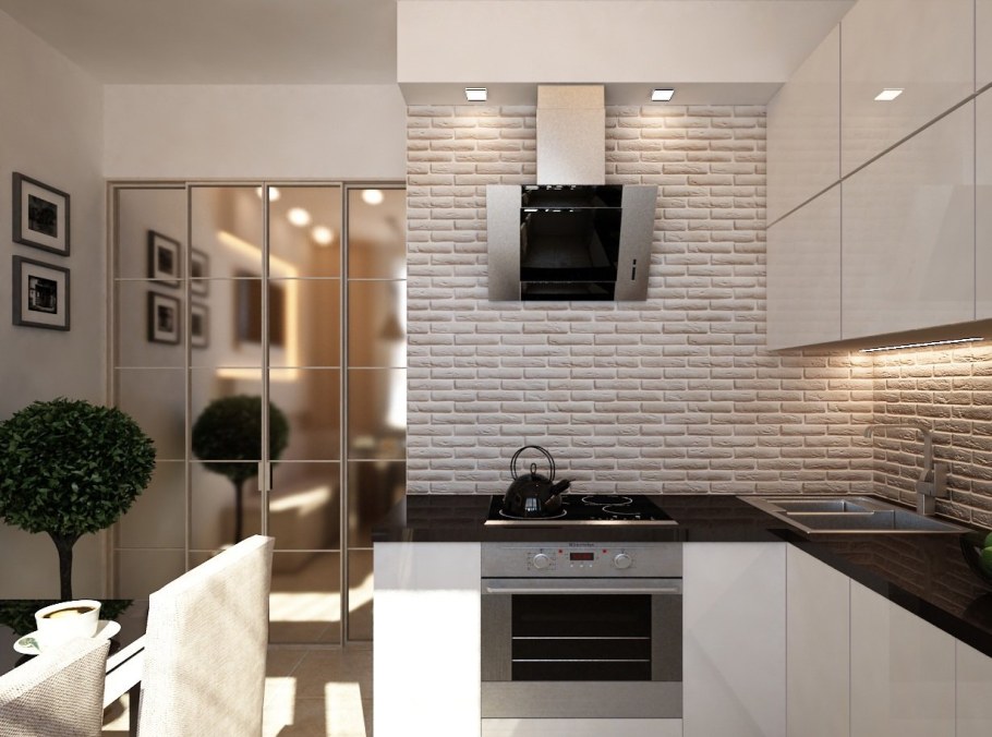 Современные небольшие кухни