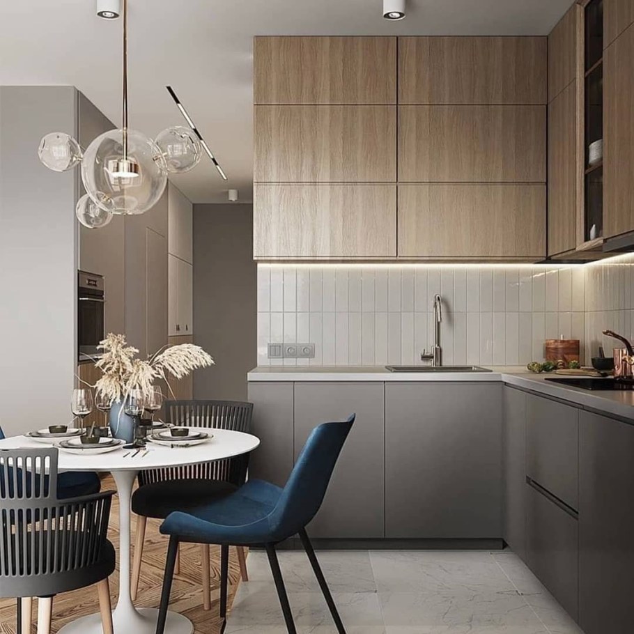 Современные небольшие кухни