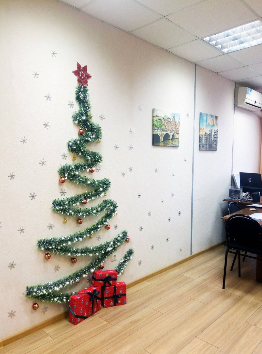 Идеи украшения офиса к новому году