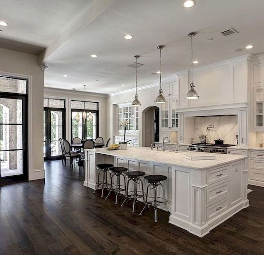 Американская кухня интерьер